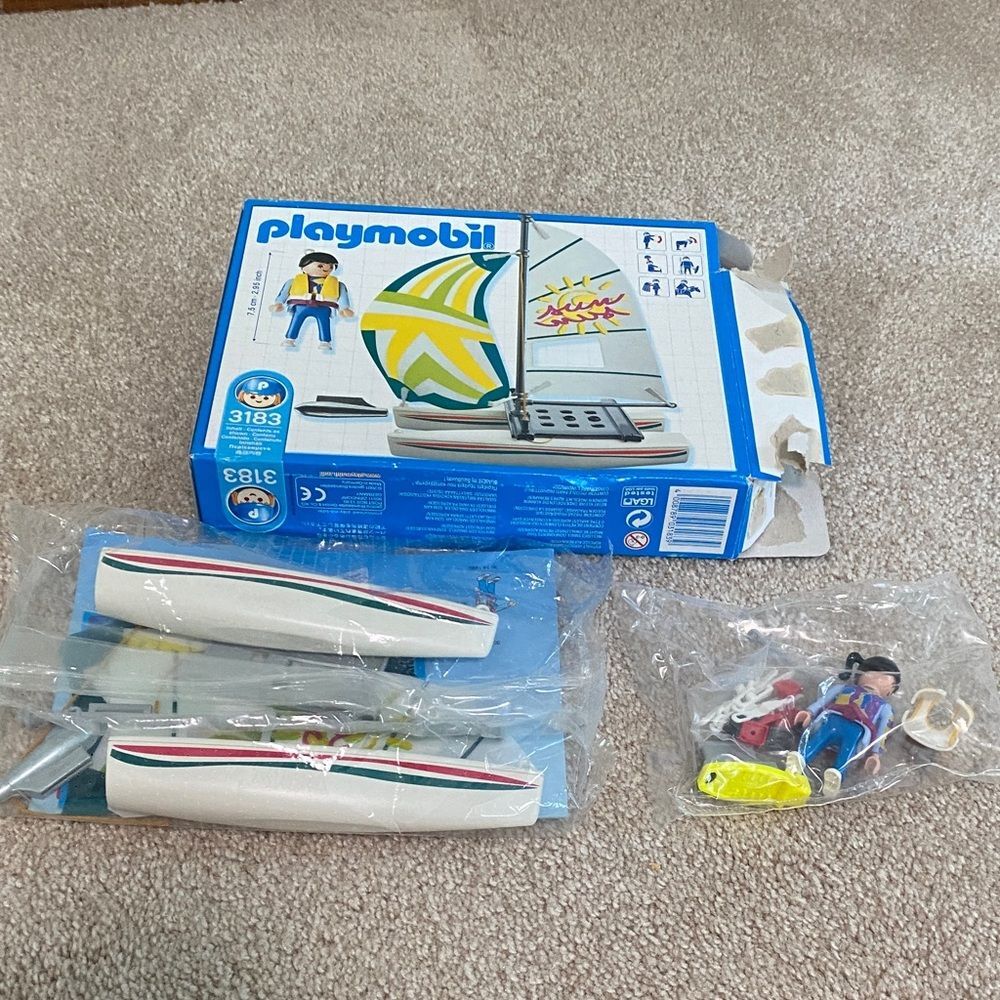 Playmobil Sailboat ocean "Sun Mist" 3183 New With Box